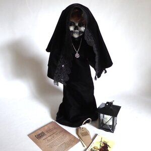 OOAK 16” GOTHIC HORROR SKELETON GRIM REAPER GODDESS OF DEATH DOLL PROP ODDITY